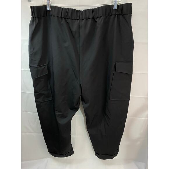 River Island Black Plus Pants – Size 22 – Stretch Waist - Cargo pockets - Picture 2 of 9